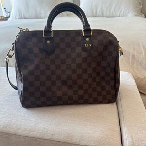 Louis Vuitton M Speedy (engraved with my old maiden name monogram) Speedy 30